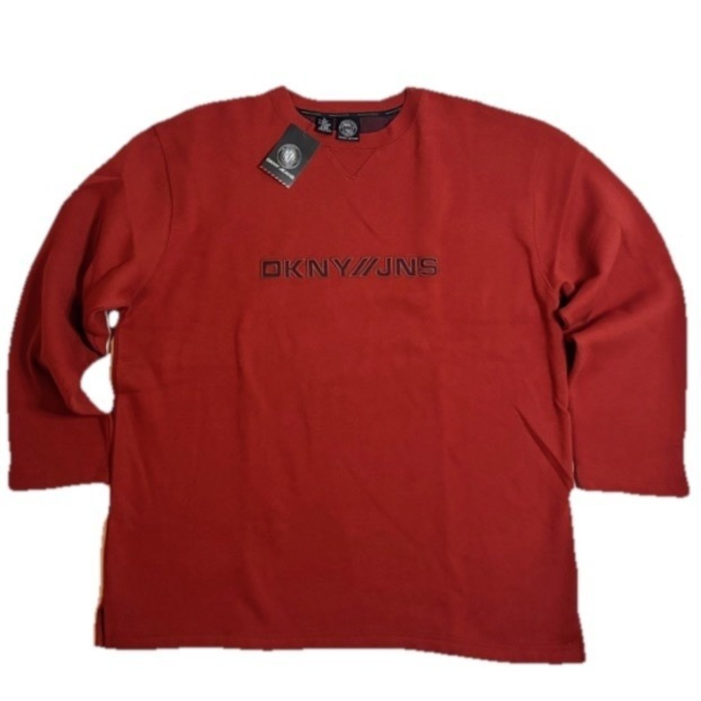 New DKNY Jeans XL 90s Vintage Mens Sweatshirt Crew Neck Donna Karan New York